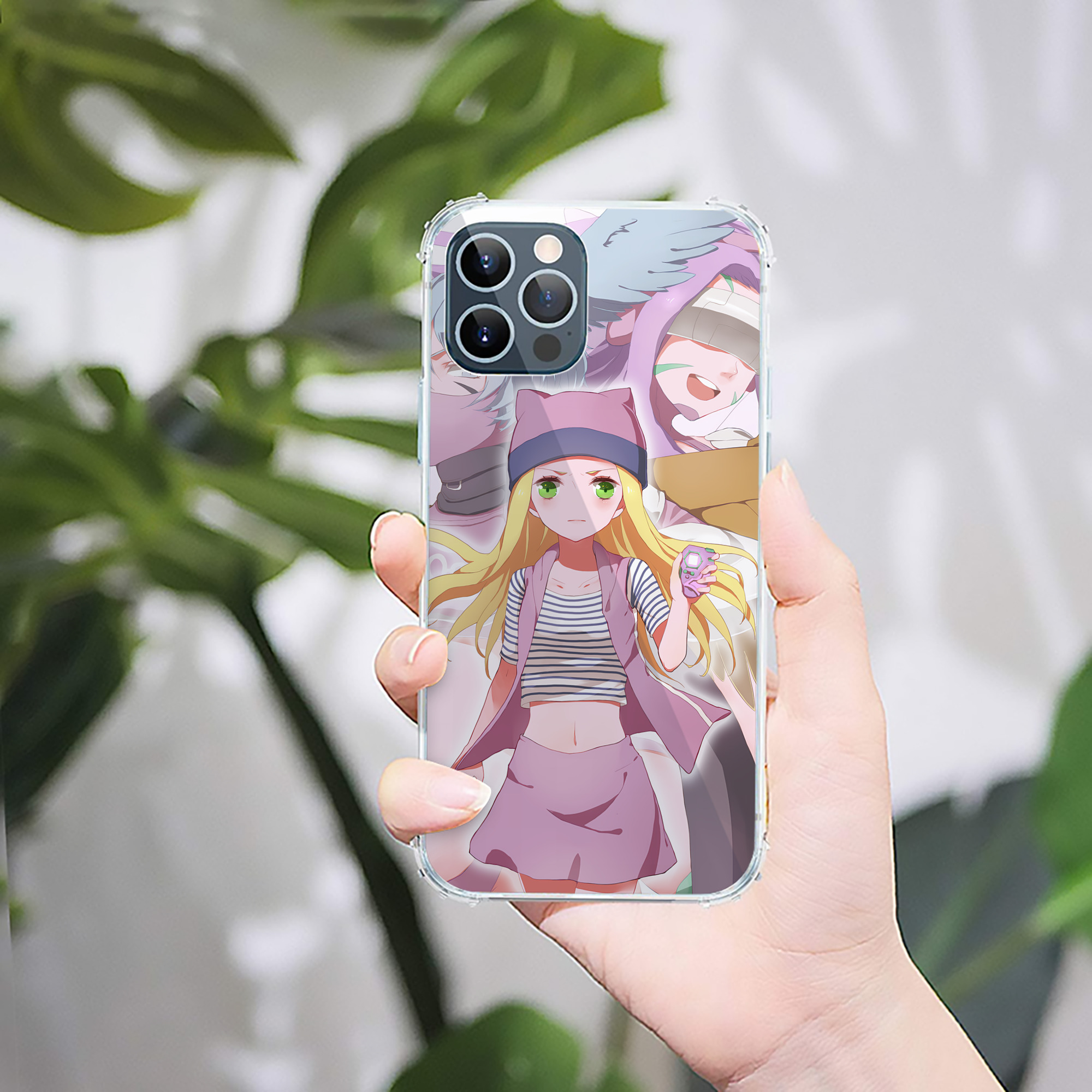（画像用） Digimon デジタルモンスター/デジモン 【iPhone 12シリーズ対応】透明スマホケース（クリアソフトケース）